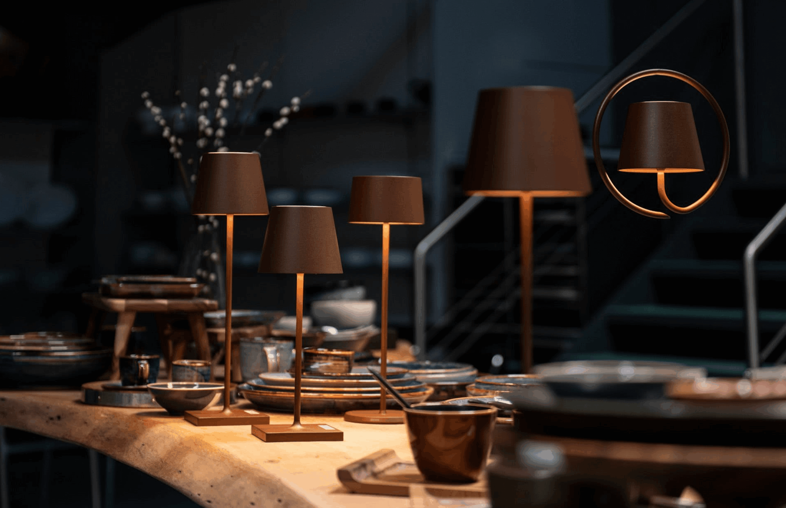 Rechargeable Zafferano Poldina lamps